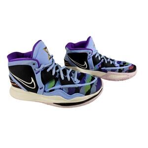 NIKE KYRIE INFINITY MENS BLUE CAMO SNEAKERS ALUMINUM SAIL BLACK SIZE 5.5